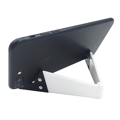 Soporte plegable para tableta y teléfono Tipo V de 9,7 pulgadas, soporte ajustable para escritorio, tableta y teléfono para ipad/Tablet para iphone y Huawei: white