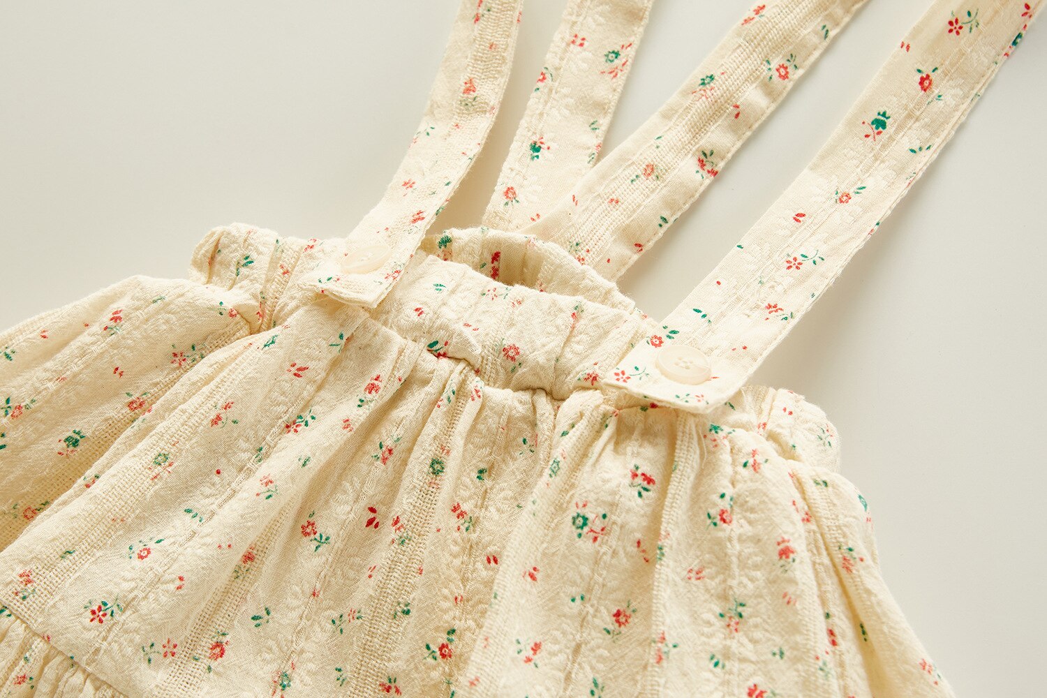 1729A Koreaanse Meisje Rok Romper 2022 Zomer Meisje Rok Prinses Strap Bag Scheet Rok Exotische Bloemen Leuke Rok