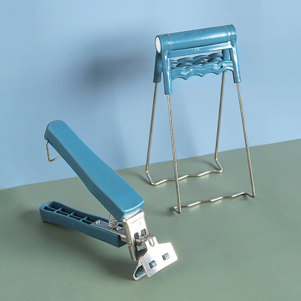 Multifunktion rustfrit stål anti gryde skål fad klemme gripper holder klip skål gripper gryde holder gripper klip køkken tænger
