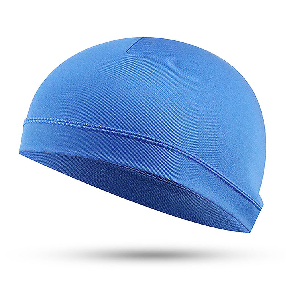 Outdoor Sport Cycling Helmet Cap Quick drying Men Cycling Hat Skull Cap Bike Motorbike Helmet Inner Cap Hat Riding Cap Balaclava: Blue