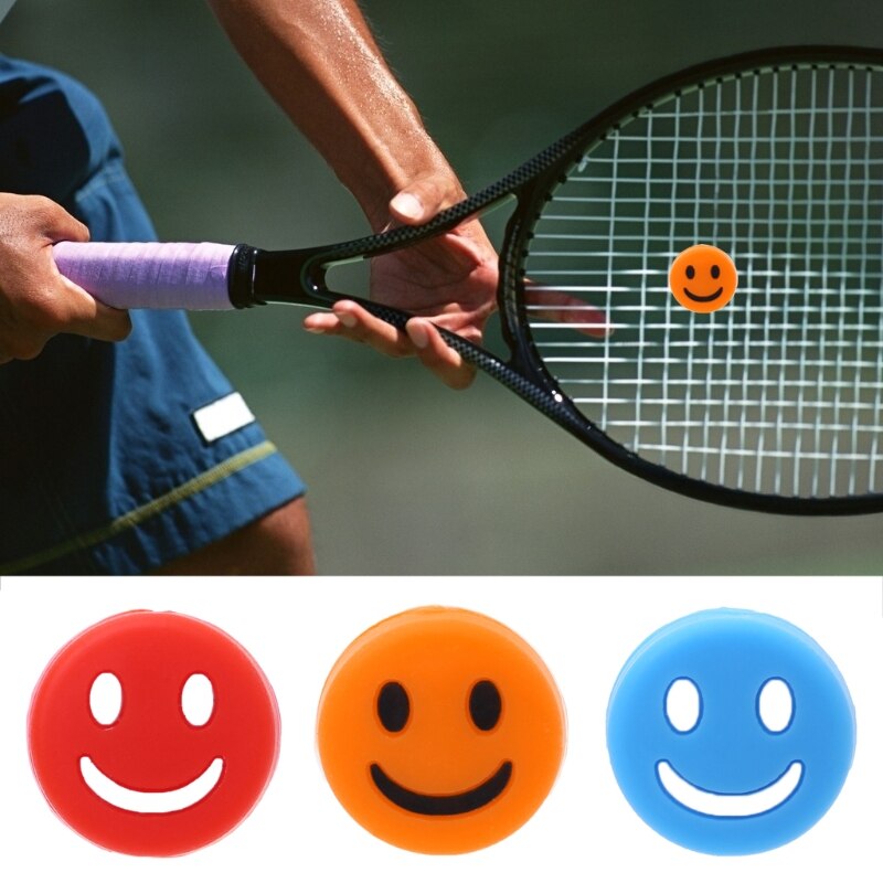 Silicone Smile Face Tennis Racquets Vibration Absorbers Outdoor Sports Supplies For Sports Accessories