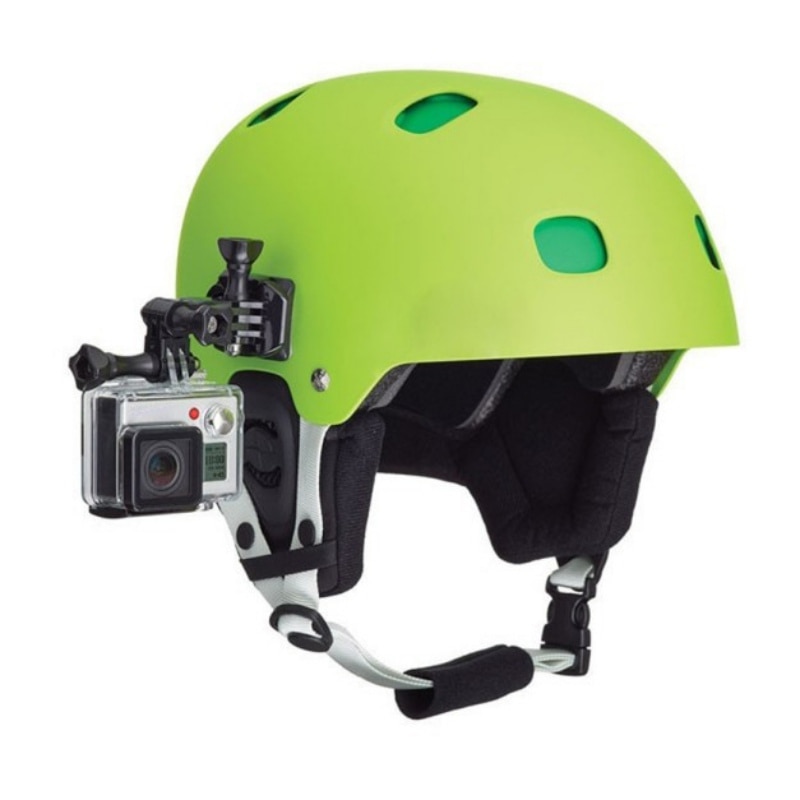 Helm gebogen Klebstoff Seite montieren Adapter für Helm Schießen Anzug für GoPro Held 7 6 5 4 3 Für Xiaomi yi Aktion Nocken Zubehör