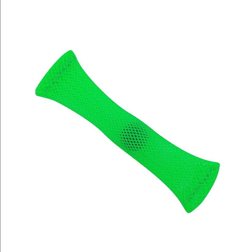 Woven Mesh Tube with Marbles Ball Autism ADHD Anxiety Therapy Squeezing Vent Toys Stress Relief Hand Fidget Toy: green