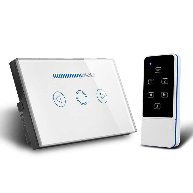 Aseer, au/Us Standard Broadlink Draadloze Smart Home Afstandsbediening Dimmer Wifi Muur Light Touch Screen Switch 500W, 110V-240V: white dimmer switch