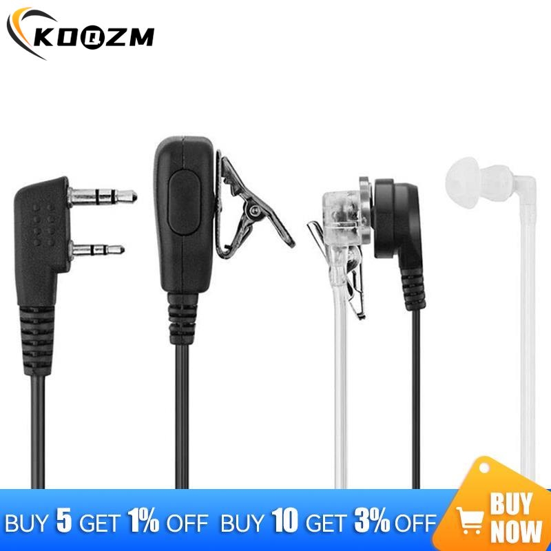 In-Ear ar ar Headphone, tubo acústico, segurança Bodyguard, fones de ouvido acústicos, rádio policial, segurança, 1pc