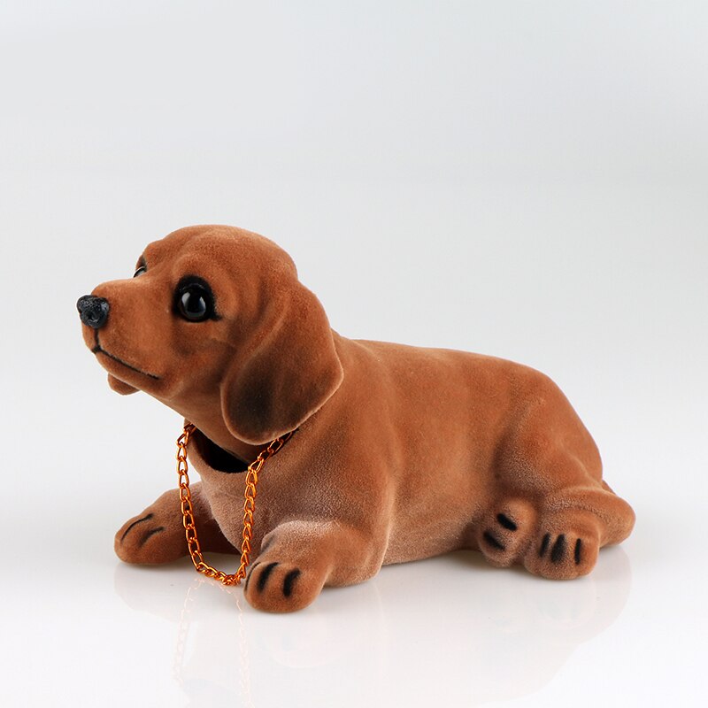 OHANEE luxury nodding dog for car omaments of Shepherd Dog shake head toy usky beagle car decoration automobile accessories: dachshund