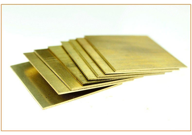 1 pces h62 placa de bronze espessura 0.8x100x100mm placa moldura modelo molde estrutura diy