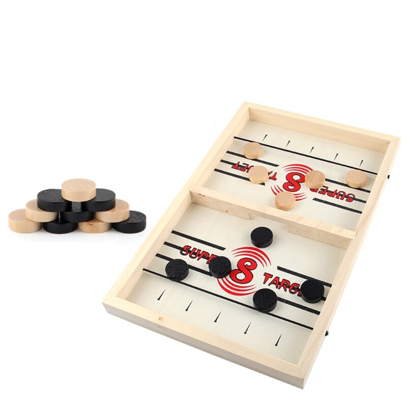 Table Hockey DIY Fast Sling Puck Board Game Parent-child Interactive Party Toy 40JC