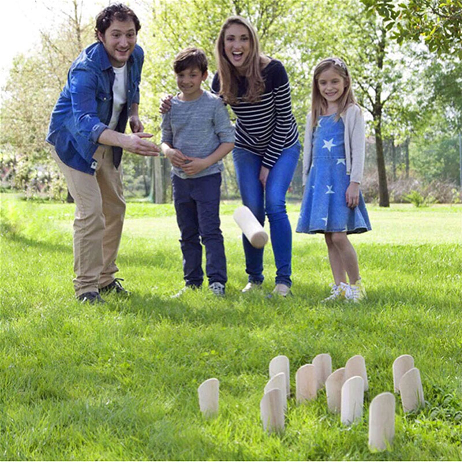 Wooden Throwing Game Set Number Block Tossing Fun Game Toy Outdoor Lawn The Family Playying Traditional Courtyard Fun Games