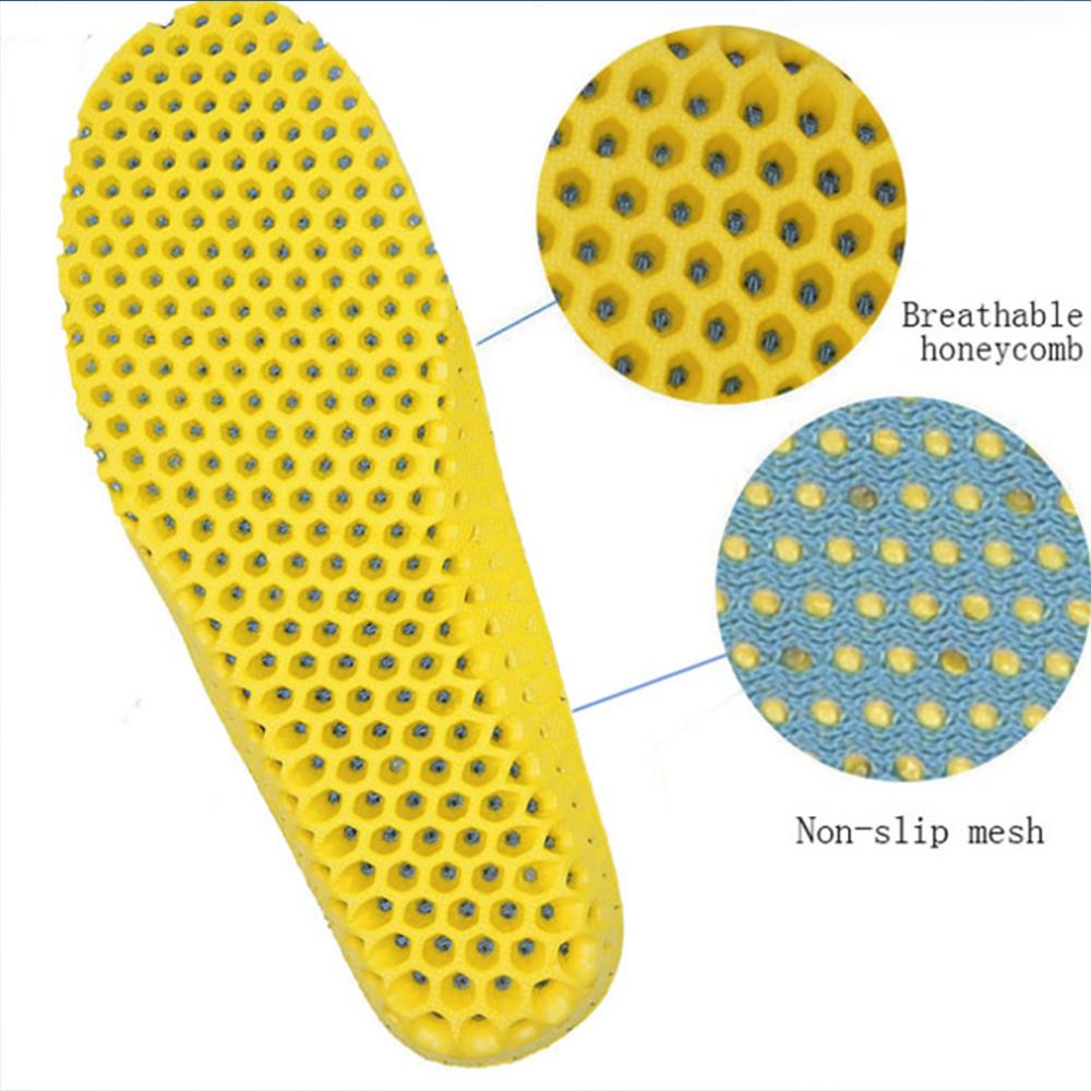 Confortevole casuale Soletta Soletta bambino Deodorante Scarpe Solette alveare sport gel di Silice Sottopiede Ortesi di Sostegno di Arco EVA