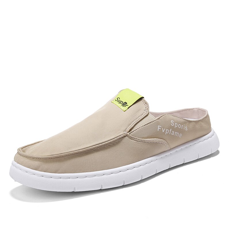 Chaussures montantes en toile pour homme nouveauté, baskets à plateforme, décontractées, élégantes, unisexes, pour adultes: Beige / 8.5
