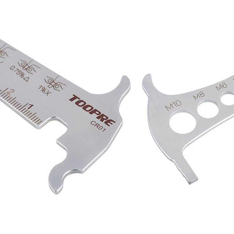 TOOPRE mountain bike / road car chain measuring ruler wear gauge measuring chain ruler caliper inspection tool