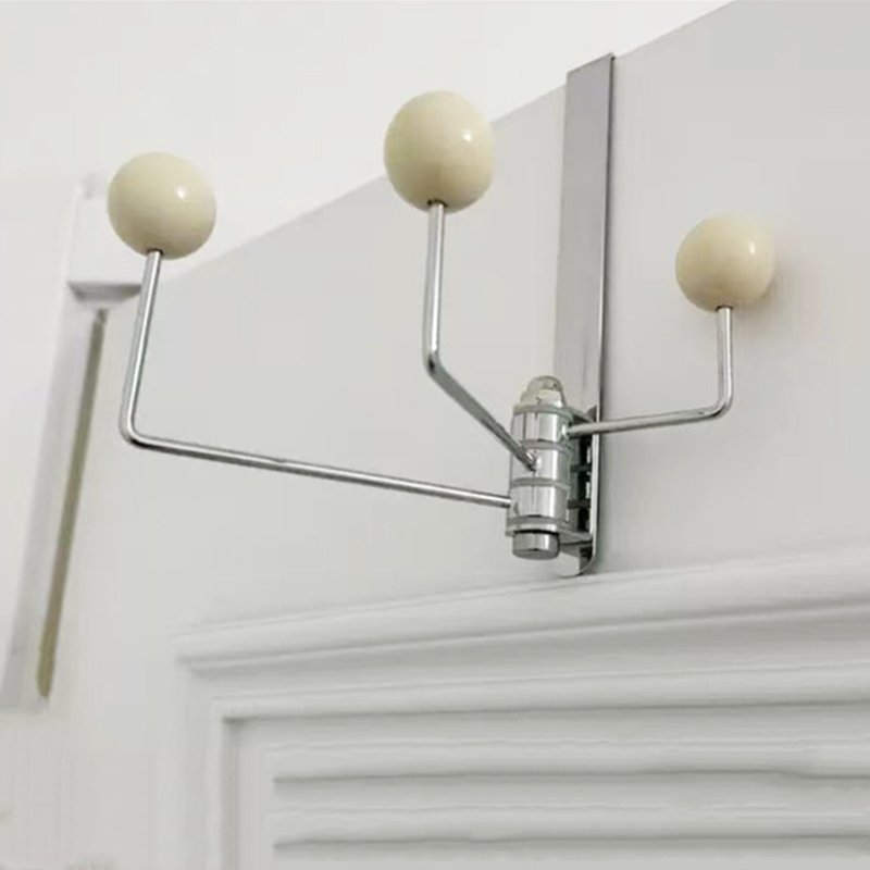 Gancho giratorio para colgar en la pared, colgador para colgar ropa, toallas, ahorro de espacio en el baño, cocina, sin perforaciones, herramientas organizadoras