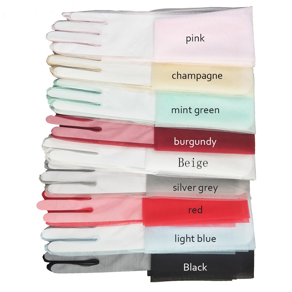 Gants de mariage en Tulle pour femmes, longs, de soirée, de danse