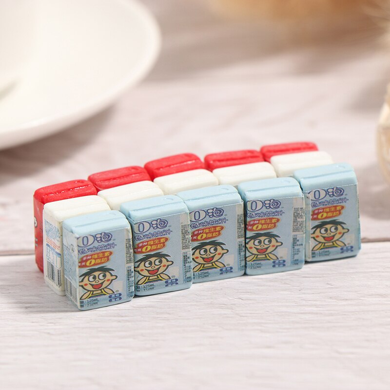 5pz casa Delle Bambole in Miniatura di Latte per il mini Bambola Giochi con il Cibo per Bambini Accessori per la Cucina per La Casa Delle Bambole Decalcomanie nuovo