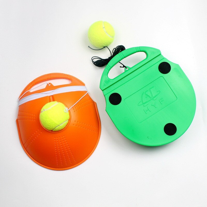 Heavy Duty Tennis Trainer Exercise Tennis Ball Sport Self-study Rebound Ball Tennis Training with Baseboard Sparring Device