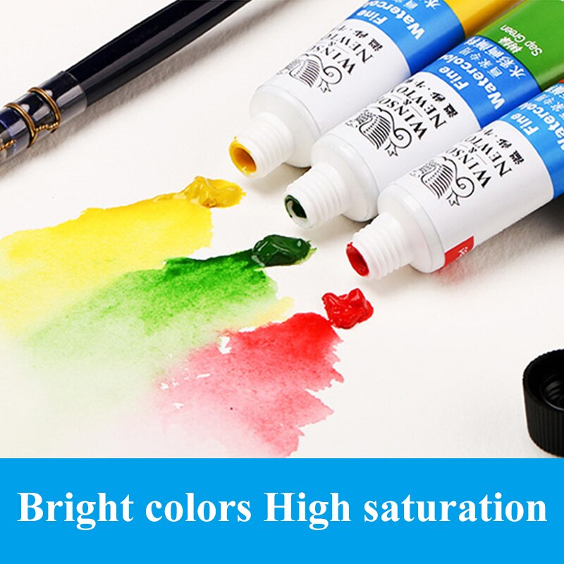 Winsor & newton akvarel maling/pigment 12/18/24/36 farver 10ml vand farve maling pigment til kunstnere glat fint