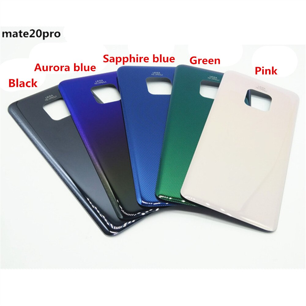 For Huawei Mate 20 Battery Cover Back Glass Panel Rear Door Housing Case For Huawei Mate 20 Pro Battery Cover Replace: Aurora mate 20 PRO