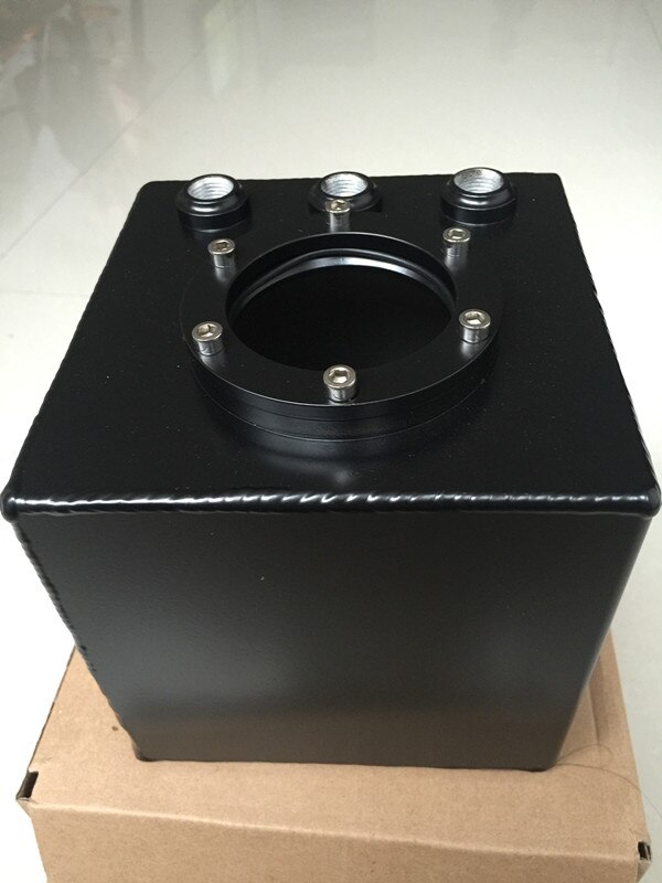 Universal 2L BILLET Aluminium Oil Catch Tank Fuel Cell Fuel Tank Fuel Can FUEL SURGE TANK