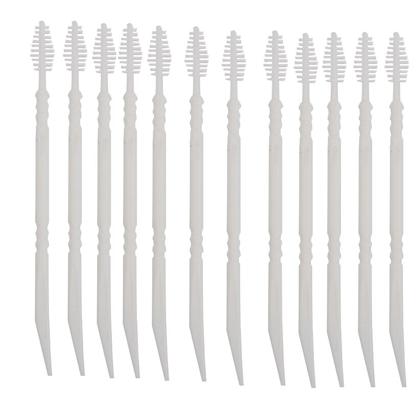 Mondadientes portátiles, palillos de plástico creativos de doble cabeza para limpieza de dientes, mondadientes sin olor ecológicos