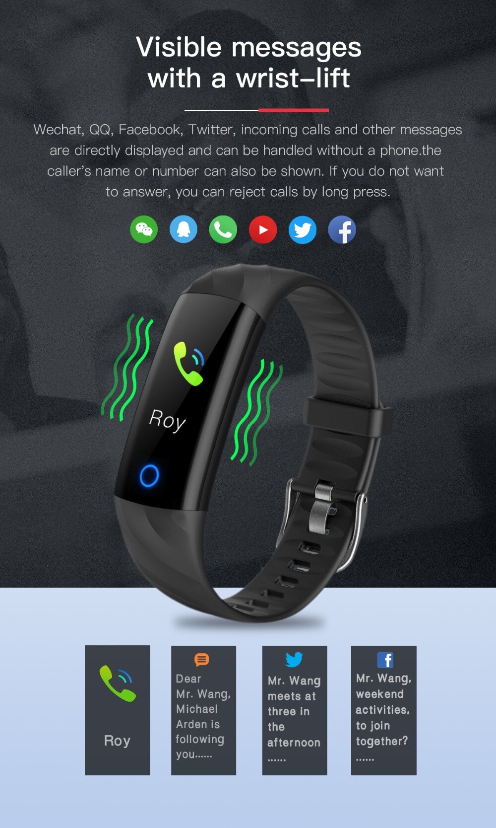 Running Pedometer Bracelet With Heart Rate Monitor Blood Pressure Health Sports Men Women For IOS Android WristBand