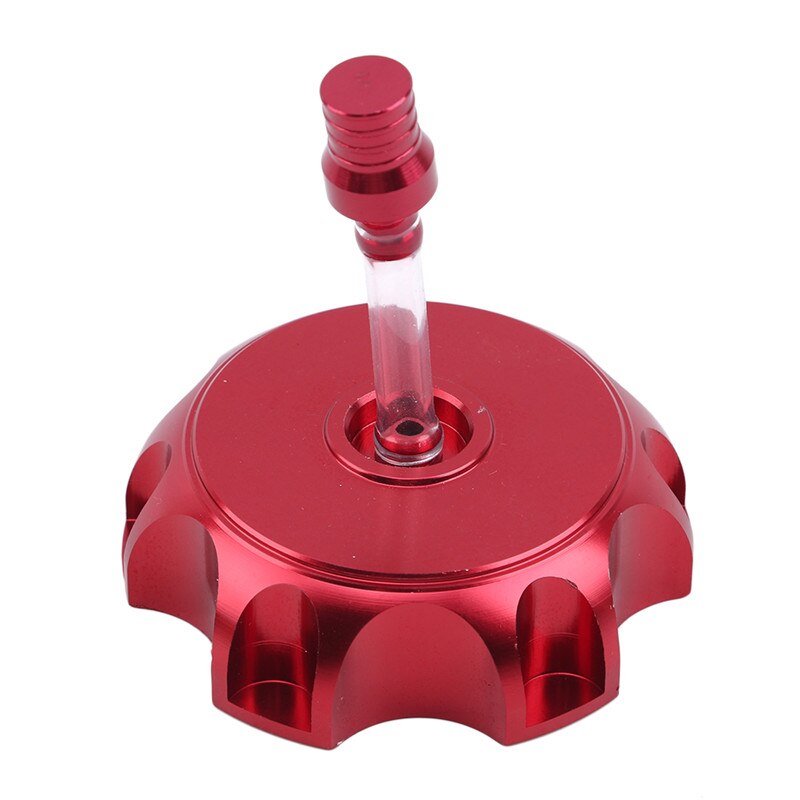 Bouchon de réservoir d'essence universel en aluminium CNC, accessoires de moto, gaz, carburant, pour Dirt, Pit Bike, ATV, Quad, pour la plupart des motos: Rouge