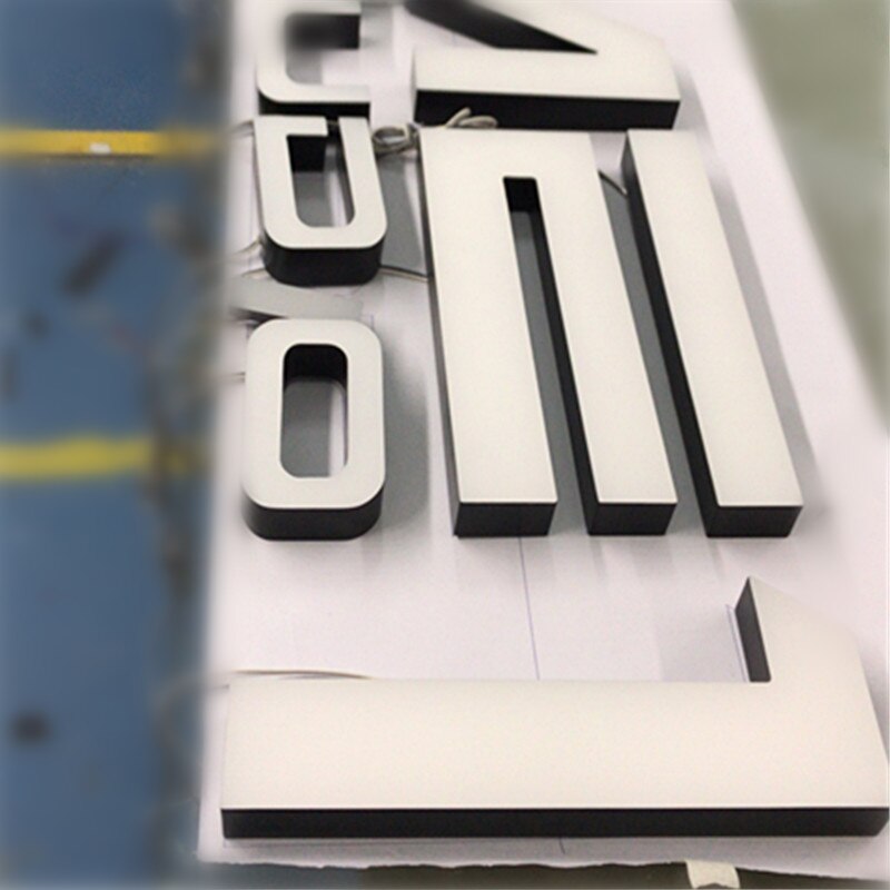 3D LED Advertising Outdoor Face Lit Lighting Signage Iluminated Acrylic Letter for Christmas