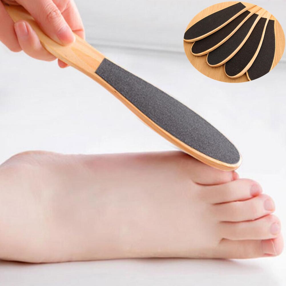 1pc cm vijl/rasp houten pedicure rasp om harde, grove, droge, taaie huid glad te maken dubbelzijdige voet een pedicure-instrument voor voeten