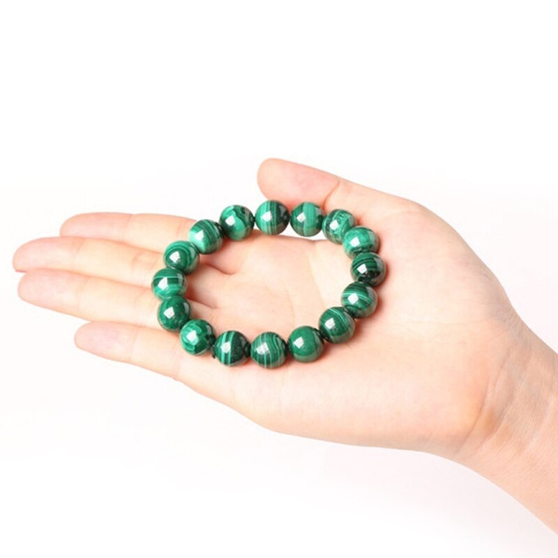 Groene malachiet herenarmbanden & armband voor dames kristallen bedelarmband boeddhistische kralen verjaardag