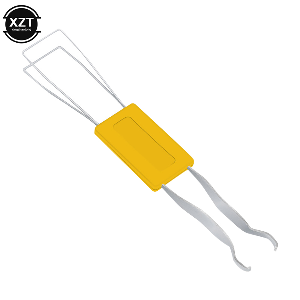 2-in-1 Keycaps Puller Accessoires Lossen Voor Gaming Toetsenbord Schakelaars Remover Knop Extractor Tool Bevestiging Duurzaam te gebruiken: YELLOW