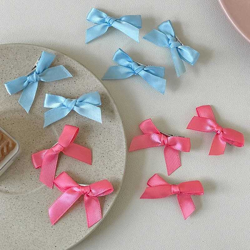 8/24PCS Bowknot Hair Clips Sweet Ballet Ribbon Bow Hairpins Bang Clip Korean Girls Mini Grabs Clips Headwear Hair Accessories