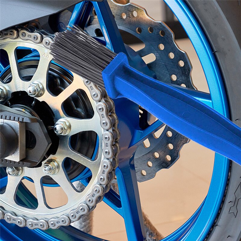 Universele Motorcycle Chain Brush Cleaner Bike Fiets Moto Gear Borstel Keten Onderhoud Reiniging Gereedschap