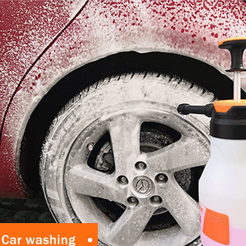 2L Plastic Foam Watering Can Pressure Type Small-scale Sprayer Car Cleaning High Pressure Watering Can Window Cleaning Tool