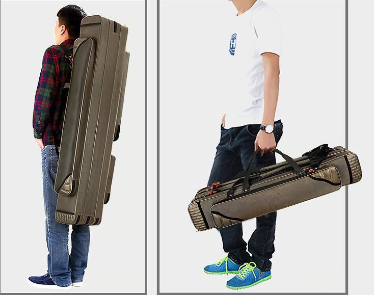 3 Layer Fishing Bags For Fishing Rod Tackel Accessory 80cm 90cm 100cm 120cm Waterproof Fishing bag Multifunctional Backpack J247