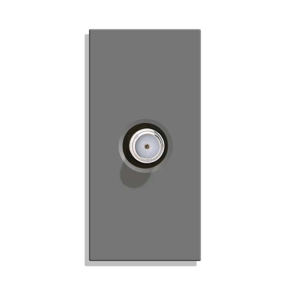 Bingoelec glassbryter stikkontakt med glassbryter med wifi stikkontakt veggkontakter lysbryter usb  rj45 kat 6 grå gjør-det-selv funksjonsdeler: type 1