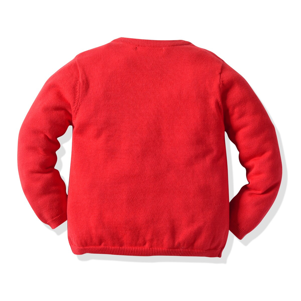 Efterår børn baby piger drenge strik cardigan enkeltradet klassisk ribbet lukning enkel stil forårstøj