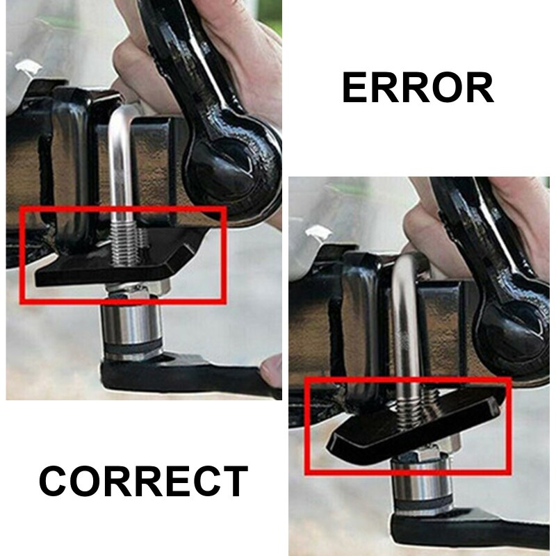 General Trailer Damper U-Bolt Heavy-Duty Anti-Rattle Stabilizer Hitch Tightener Lock Down Tow Clamp Trailer Couplings Accessorie