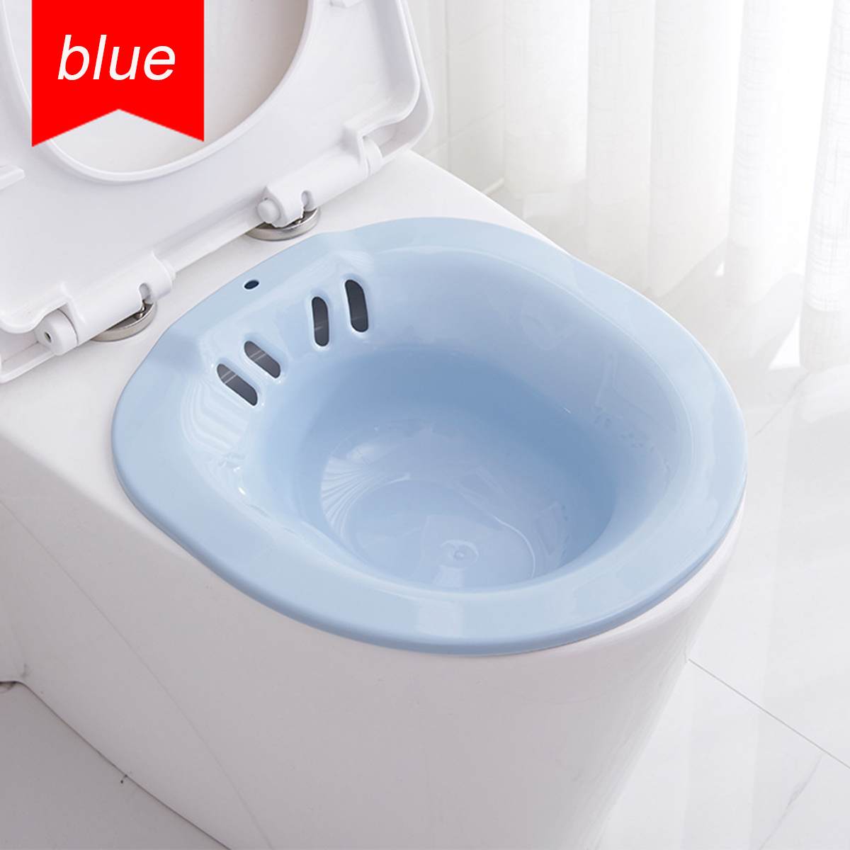 1 PC Foldable Over Toilet Remove Gynecological inflammation Prostatits Hemorroids Yoni Steam Stool Vaginal Steaming Seat: Blue