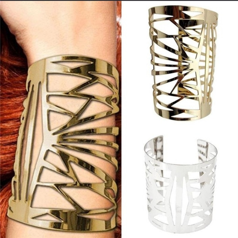 style bracelet hollow out women's bracelets pattern opening wide bracelet accessories accessories