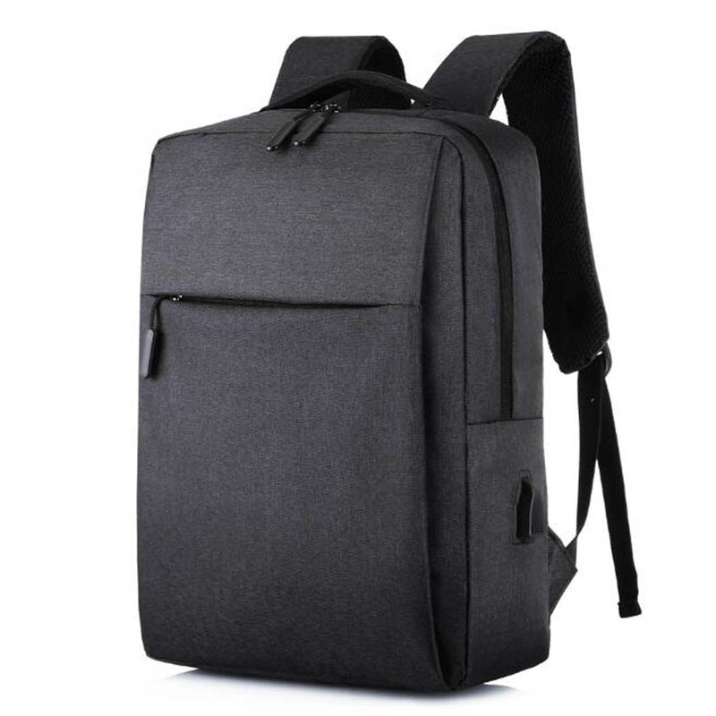 15.6 inch Laptop Usb Backpack School Bag Rucksack Anti Theft Men Backbag Travel Daypacks Male Leisure Backpack Mochila: Black