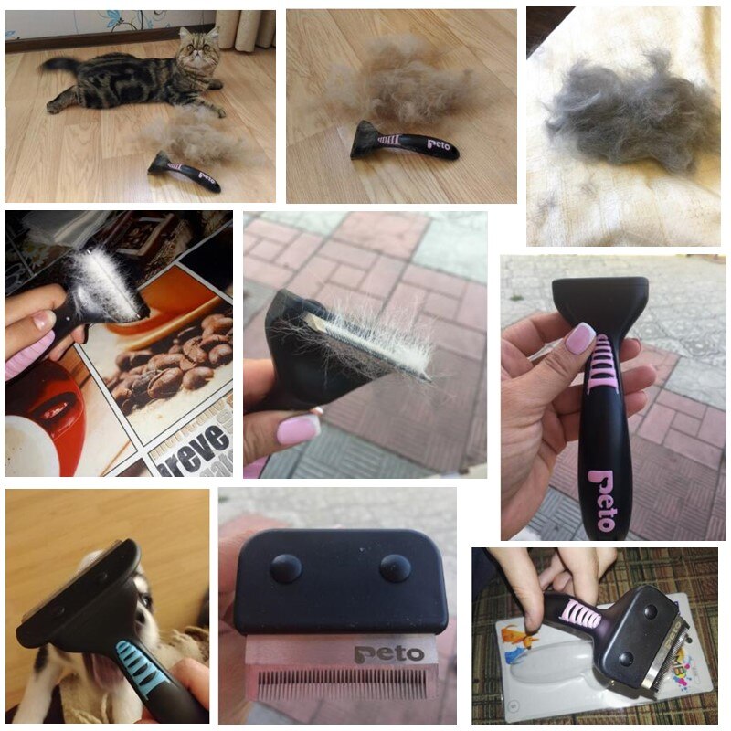 Pet Hond Kat Ontharing Borstel Kam Pet Grooming Gereedschap Cini Furmines Haar Verlies Trimmer Kam Voor Honden Katten