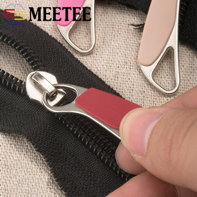 1pair 5# 8# Zipper Sliders for Nylon Zipper Luggage Bag Zipper Head Handbag Password Lock Zipper Repair Kits Accessories