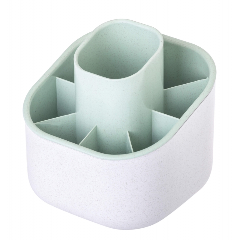 Accesorios de cocina Escurrecubiertos de Cocina de Color Gris Claro y Turquesa V9925