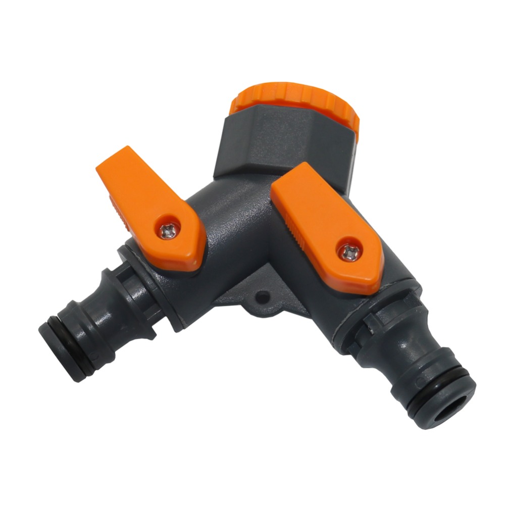 1/2 tommer  til 3/4 tommer y shuntadapter ventil hageslange splitter koblinger kranbryter vanning landbruk rørkobling 1pc
