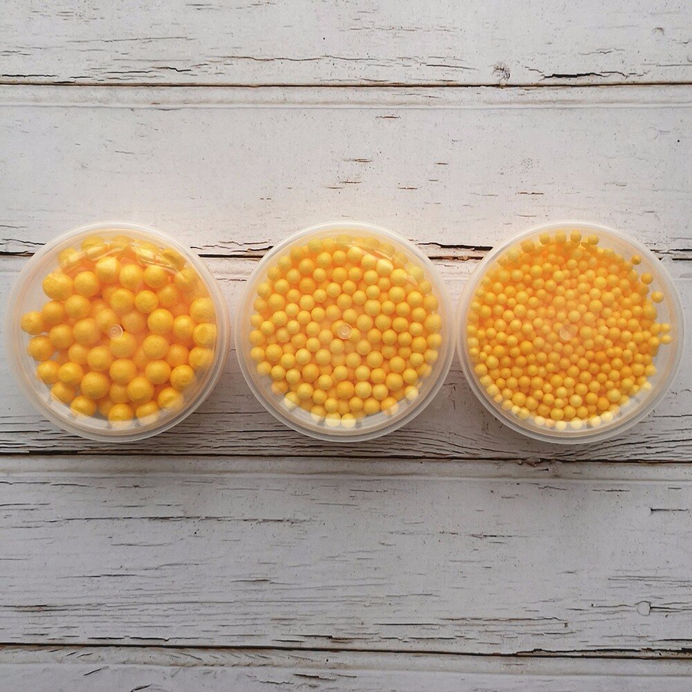 3Boxes Polystyrene Styrofoam Slime Box Foam Beads Snow Mud Particles Accessories Decorative Balls DIY Craft Supplies TOYS BEAD