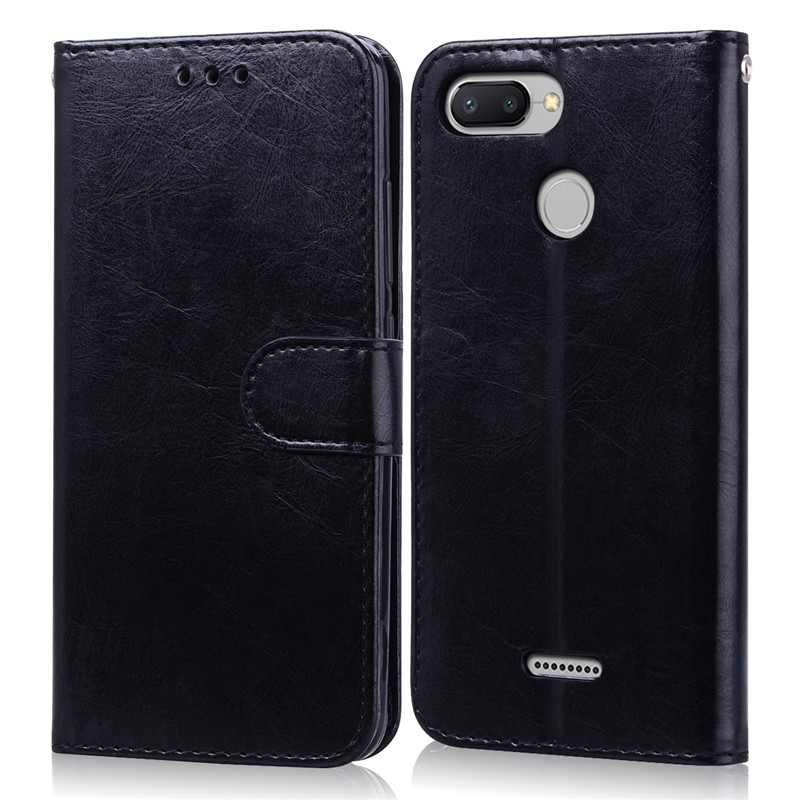 Custodia in pelle per Xiaomi Redmi 6 posteriore Della Copertura Del Raccoglitore di Vibrazione di Caso per Xiaomi Redmi 6 Redmi6 caso per Xiaomi redmi 6 Funda Coque