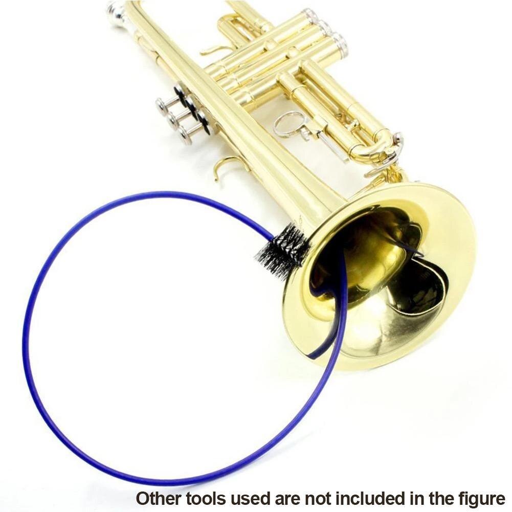 Kit de nettoyage pour trompette Trombone, buse à bulles en laiton, Valve, brosse, tige, accessoires pour instruments de musique, 3 pièces/ensemble