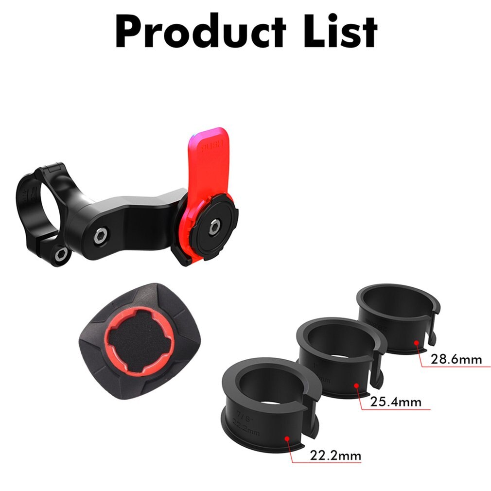 Mountain Bicycle Phone Holder Motorcycle Cellphone Handlebar Mount Cradle Adjustable 360° Rotatable Bike Smartphones Bracket: Red patch