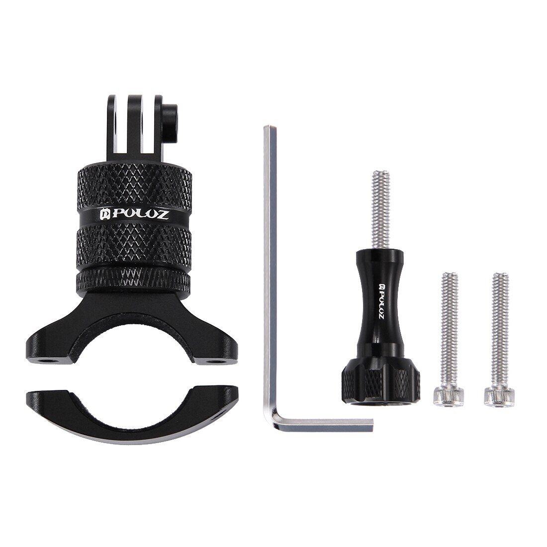 Aktion Kameras 360 Grad Drehung Fahrrad Aluminium Lenker Adapter Halterung mit Schraube für GoPro Held9 Schwarz 8 Schwarz für DJI OSMO