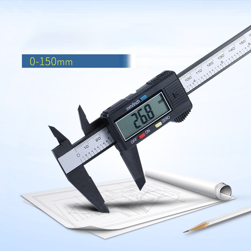 Metalen 150mm 6 inch LCD Digitale Schuifmaat Rvs Micrometer 0.1mm Digitale Schuifmaat Micrometer Meting